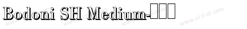 Bodoni SH Medium字体转换